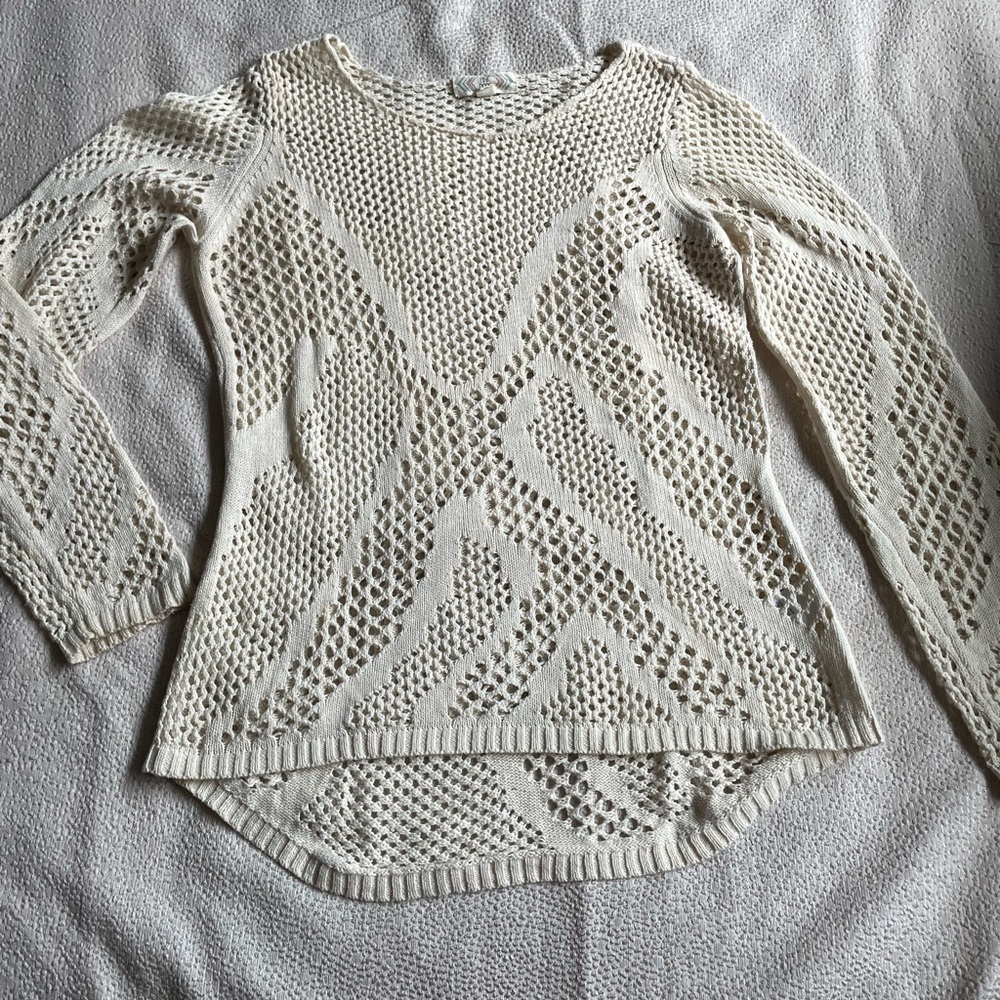 Crochet Cotton Sweater